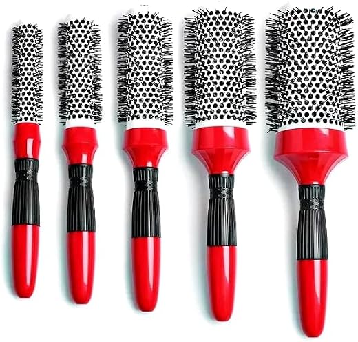 IAS Pro comb brush for women Boar Bristles Round Hair Brush, Thermal Ceramic &amp; Ionic Tech &amp; Anti-Static, Roller Hairbrush ...