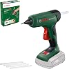 Bosch Akku-Klebepistole AdvancedGlue 18V ohne Akku; 18V System; 4x Klebestifte; Aufheizen in 90 Sek; Dual-Temp-Modus 130°C - 200°C; im Karton