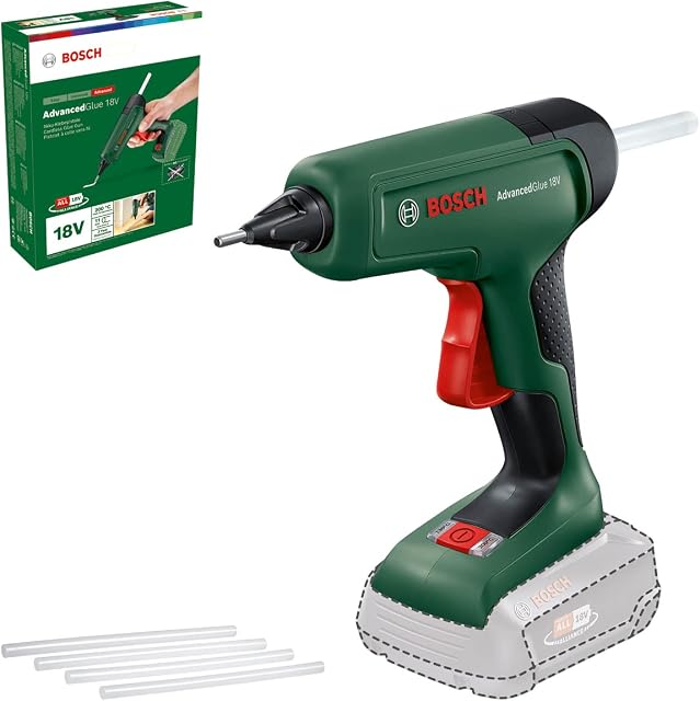 Bosch Advancedglue 18 V Pistolet na Klej, Czarny/Zielony, 50 x 50 x 50 cm; 700 g