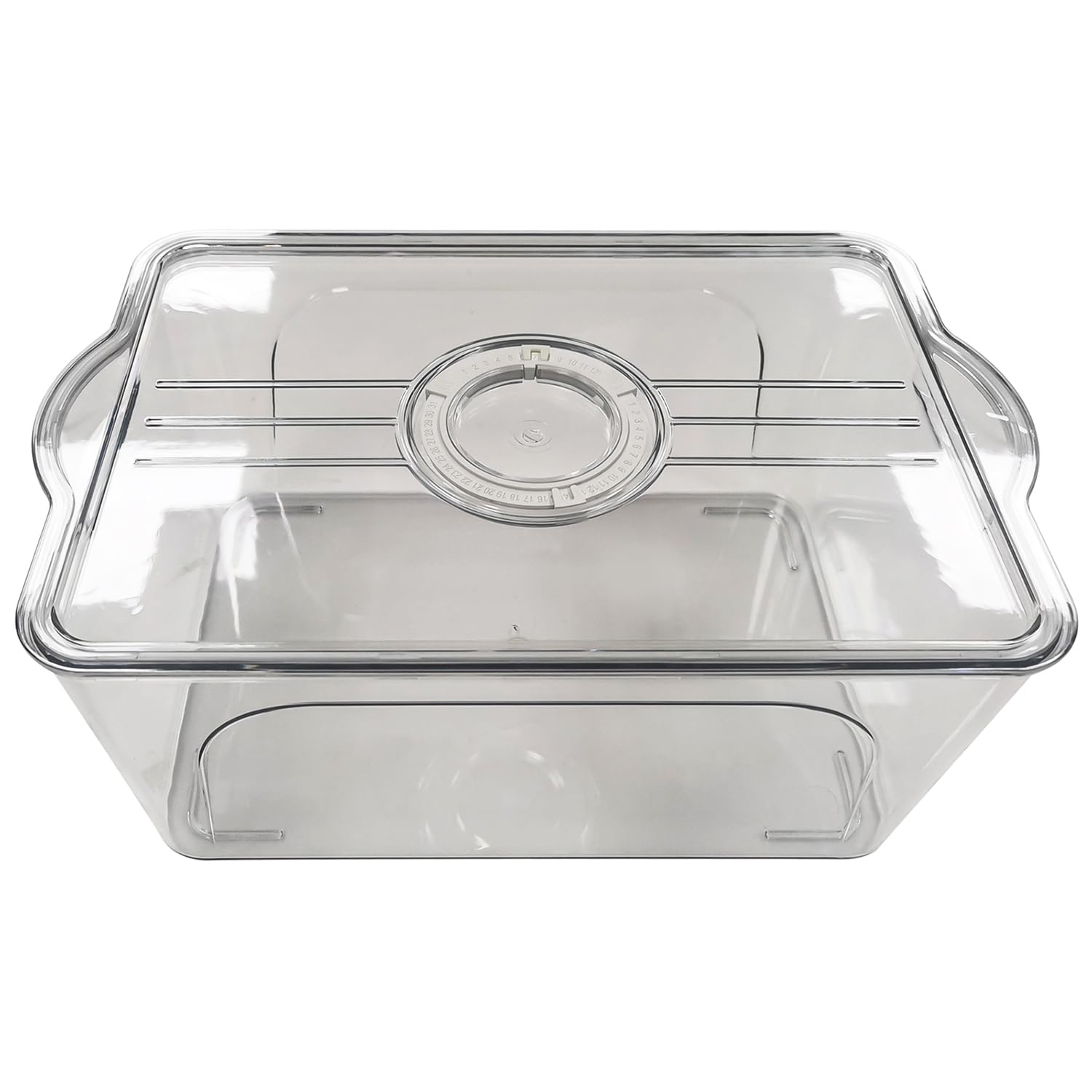 Contenedores de almacenamiento de alimentos con tapas, apilables de plástico transparente con grabadora de fecha para refrigerador, congelador, armario de cocina, organización de despensa 6