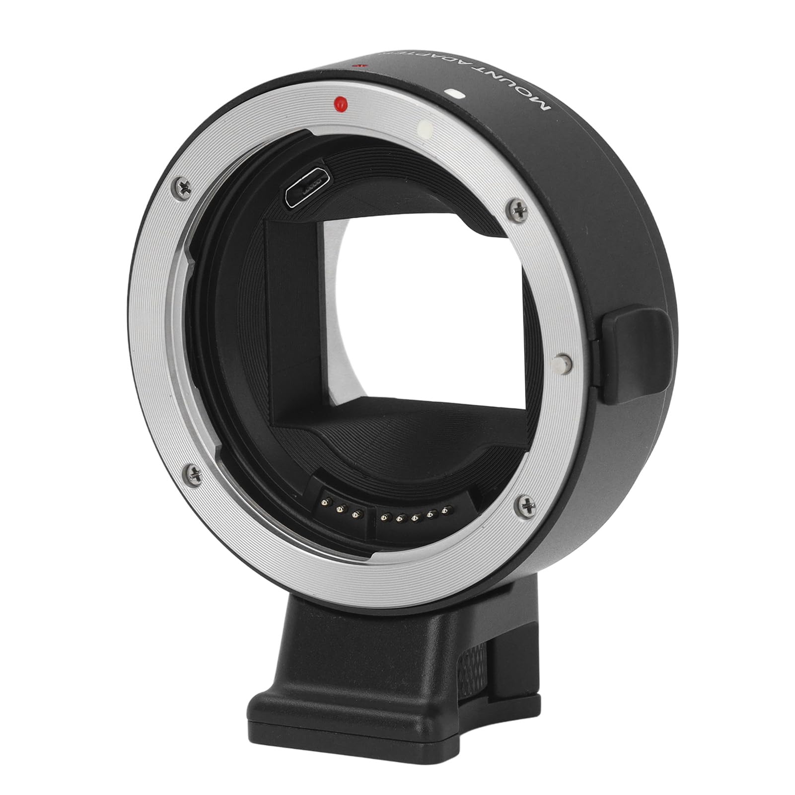 Adattatore per Obiettivo con Attacco EF Messa a Fuoco Automatica Anello Contatti Elettronici USB per Fotocamere NEX Montabile su Treppiede