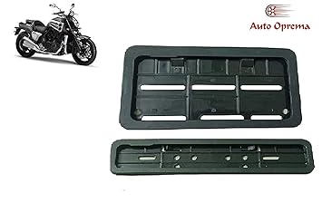 SW Bike Number Plate Frame Set of Two (Front and Back) for VMAX