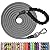 NTR 30FT Puppy Leash, Nylon Rope Long Dog Leash with Swivel Lockable Hook and Comfortable Padded Handle, Dog Line Tether for Small Medium Large Dogs Training, Playing, Camping, or Backyard