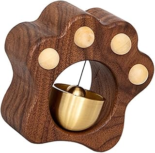 Entrance Alert Windbell Wood Shopkeeper Bells Paws Shaped Door Chimes Entering Bells Ornaments for Fridge Windbell