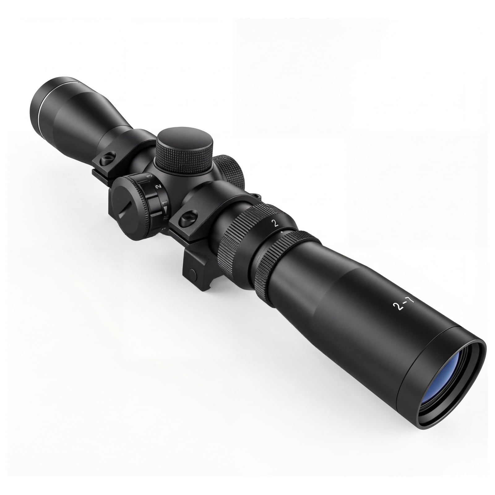 Long Eye Relief 2-7x32 Red Green Illuminated Duplex Reticle Scope Fits Pistol and Mosin N…