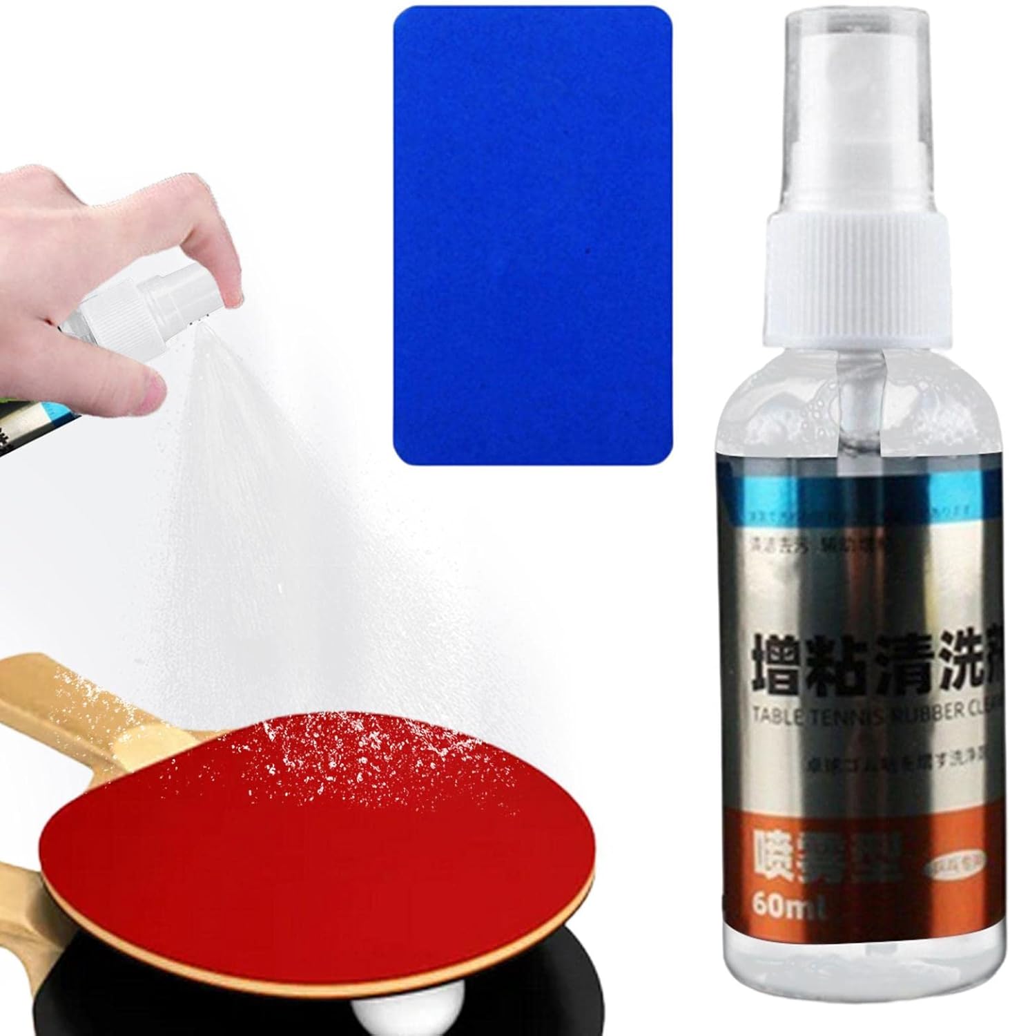 linshesf 60ML Table Tennis Paddle Cleaner, PingPong Paddle