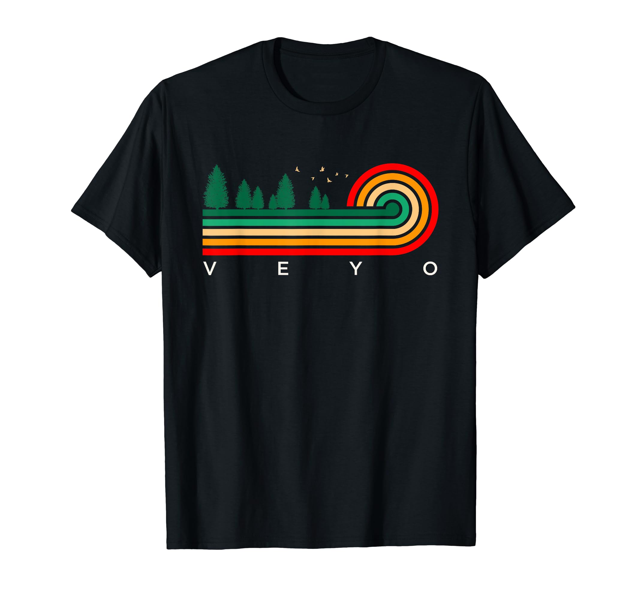 Evergreen Vintage Stripes Veyo, Utah T-Shirt