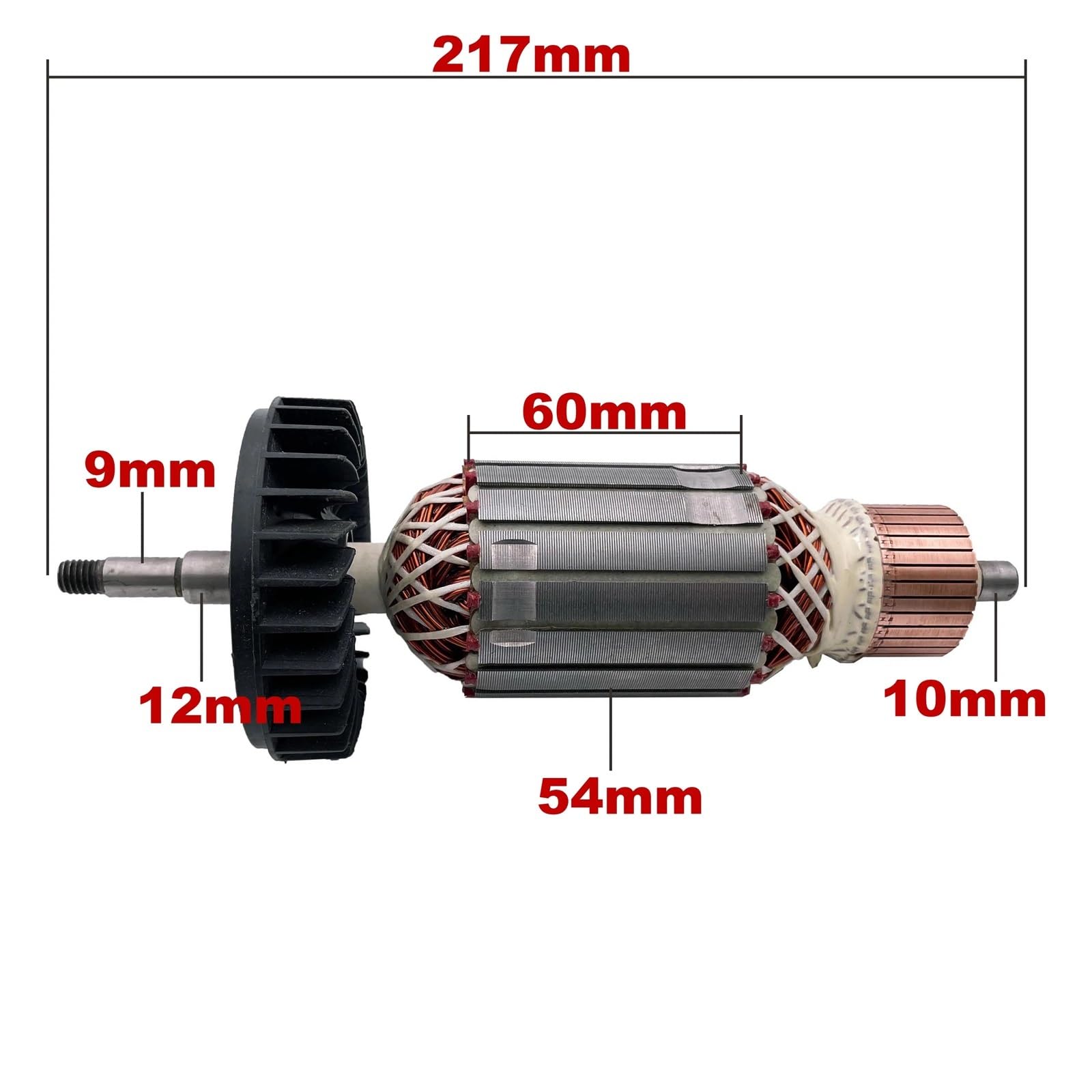 Rotor de armadura AC 220V 240V GA9040, repuestos for amoladora angular, amoladora 518762-1