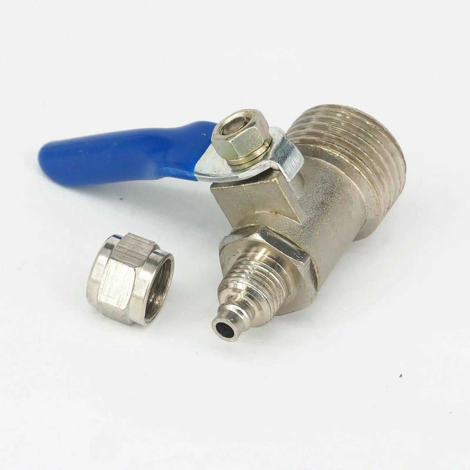 Válvula de ajuste rápido de latón para reparar mangueras de riego de 6x5mm