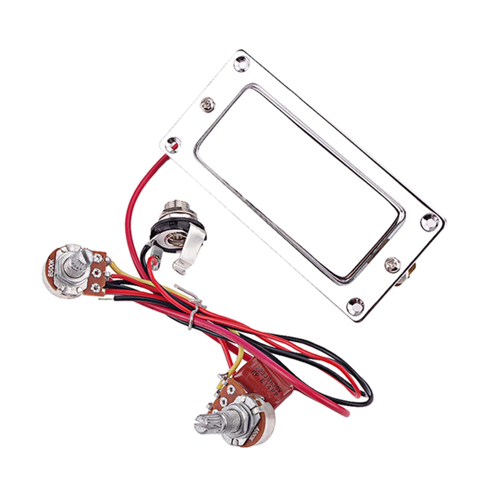 Set di mini pickup Humbucker in ceramica pre-cablato a doppia bobina per chitarra elettrica, con pickup precablati per volume e tono