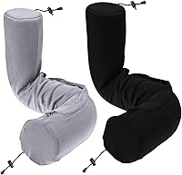 Vista 9 de Dot&Dot Almohada de viaje de espuma viscoelástica Twist para aviones - Almohada cervical de viaje para dormir - Almohada de avión para el cuello