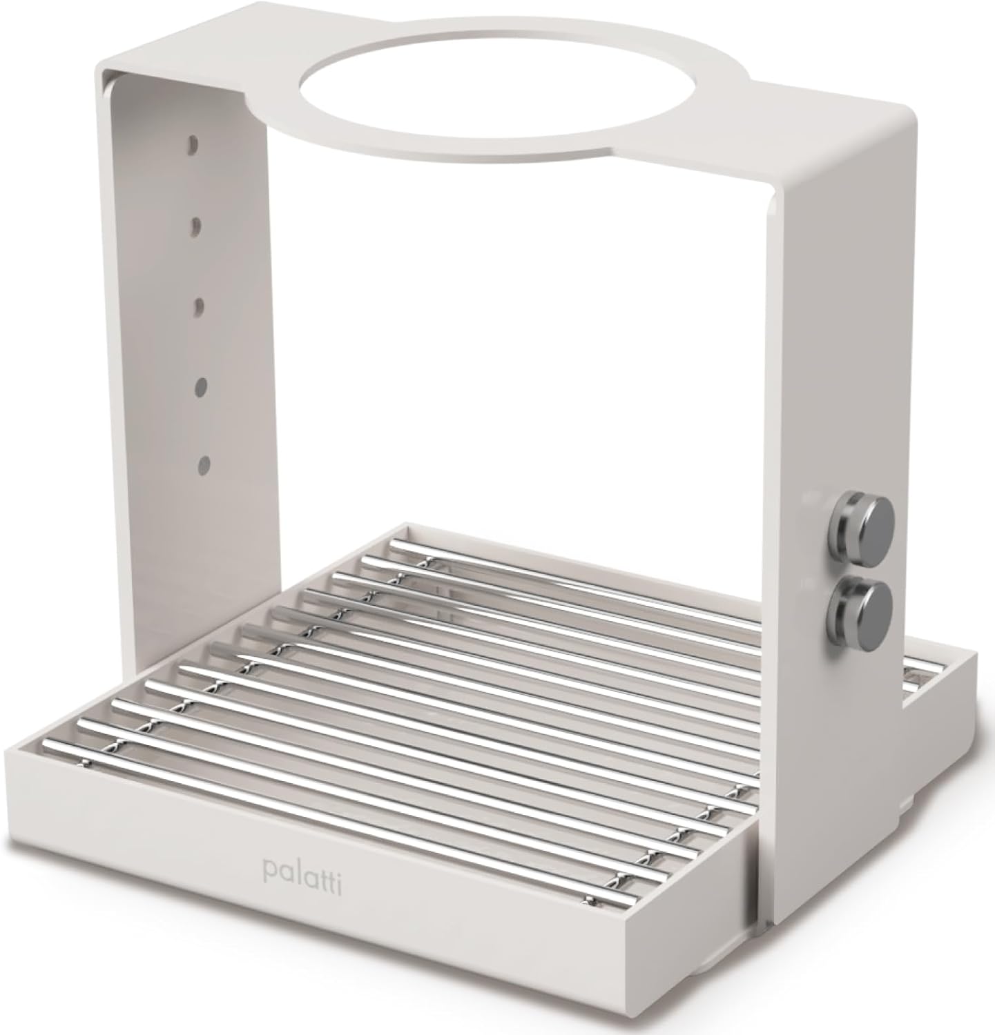 palatti Contact Pour Over Coffee Dripper Stand with 10oz / 300ml Drip Tray and Adjustable Height, Pour Over Coffee Maker Set with Futuristic Aesthetic, Made of Stainless Steel and Aluminum Alloy