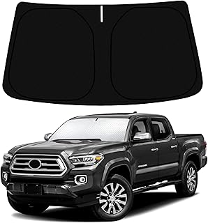 D-Lumina Windshield Sun Shade for 2016-2023 Toyo-ta Tacoma Accessories, Foldable Front Window Sunshade Sun Visor Protector Block UV Rays Heat, Upgraded 3 Layers 240T Material