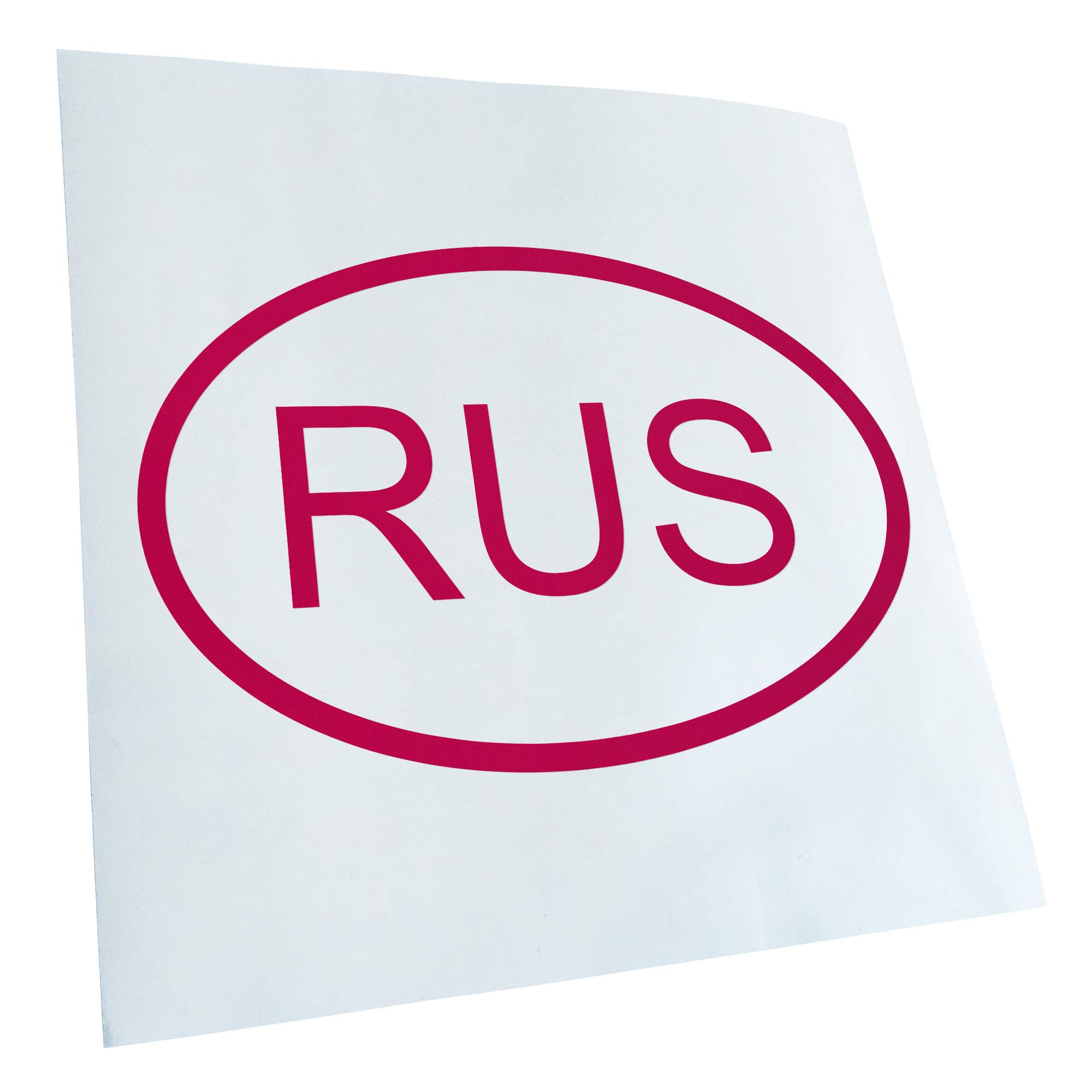 Kiwistar - Car Sticker - Pink - 50 x 33 cm Russia RUS - Rear Window Car Sticker Weatherproof for Car Truck Moped Truck - Sticker Exterior Self-Adhesive Tuning Accessories for Window Vehicle Window