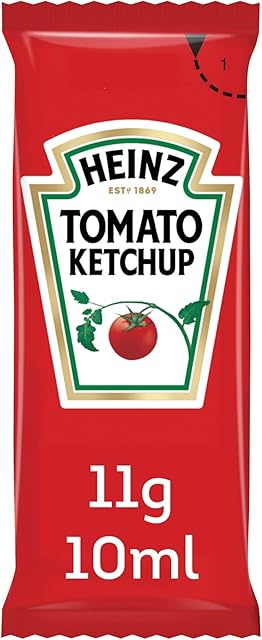 Heinz Tomato Ketchup, 10 ml (Pack of 200)