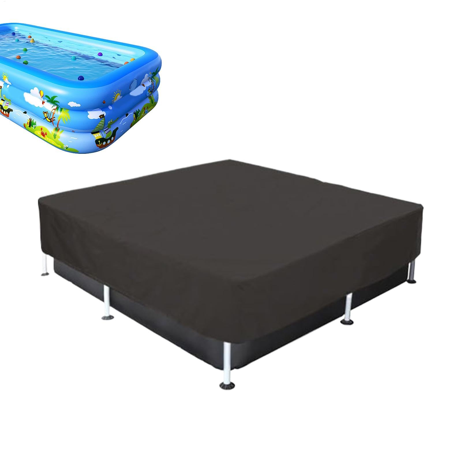 Bâche de piscine rectangulaire résistante aux UV et étanche pour grand jardin extérieur