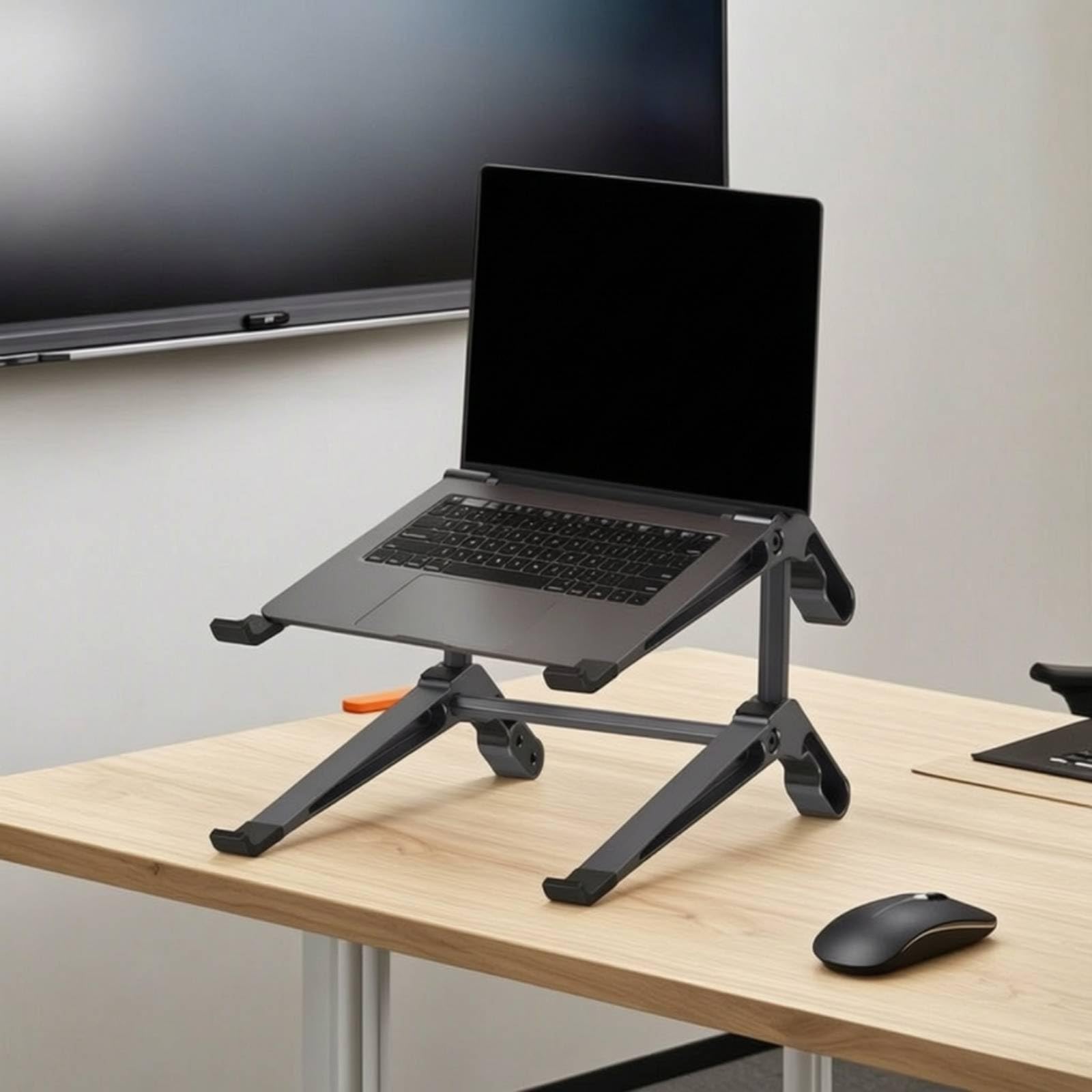 Milageto Soporte Portátil Elevador Base Riser Estante de Dos Niveles Que Reduce Tensión Cervical y Mejora Postura al Escribir Adecuado para Oficina Estudio