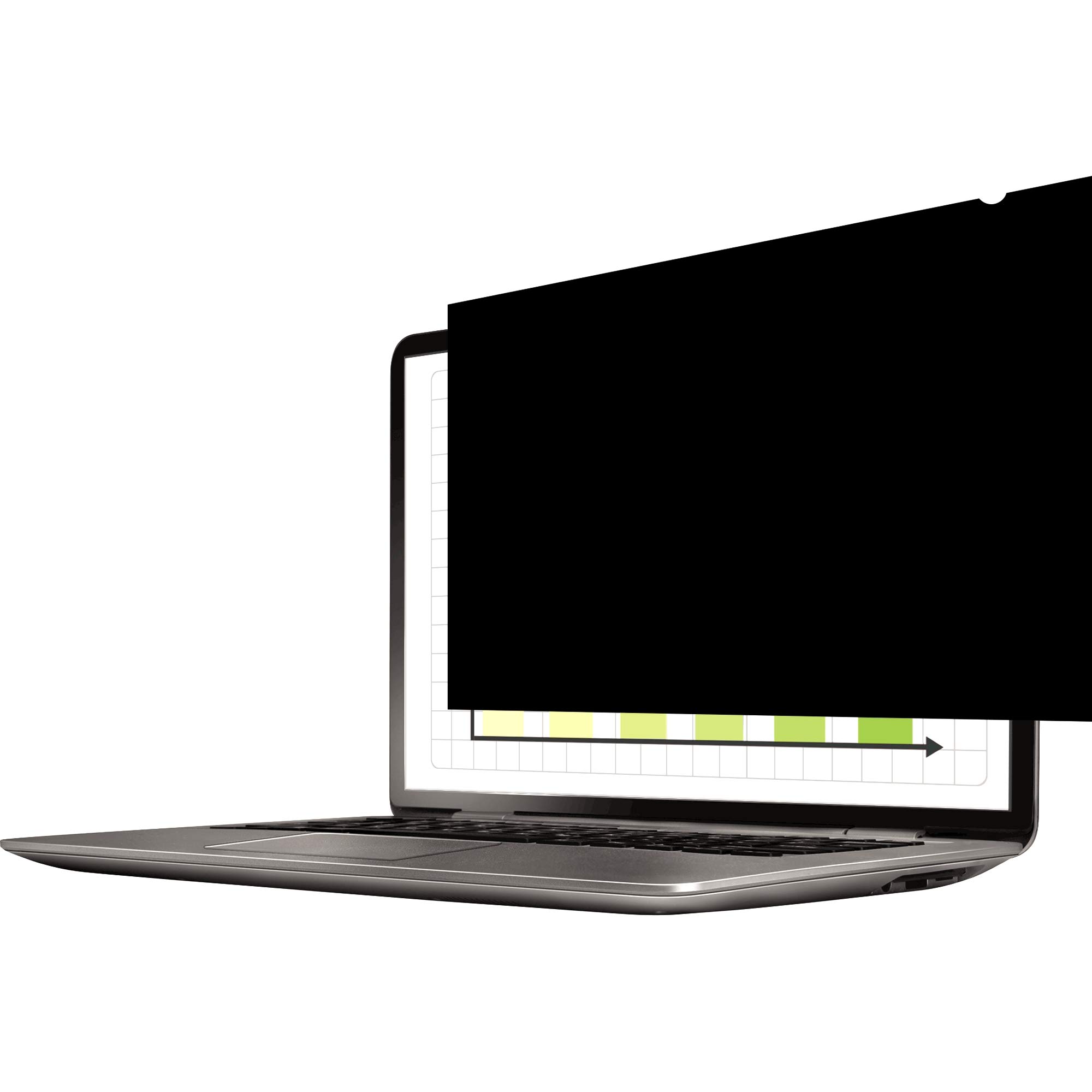 Filtro de privacidad PrivaScreen Fellowes para portátil y monitor con pantalla de 14.1" pulgadas 4:3 (Estándar) - Fácil de colocar y retirar con pestañas adhesivas