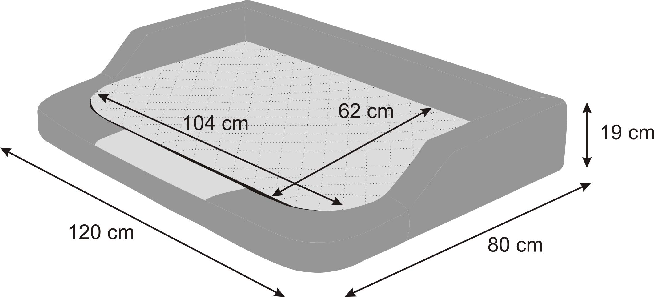 Espacio para dormir para perros, accesorios para perros, sofá, cama para perros, cama para perros, cama de descanso, cama para perros, 120 x 80 cm