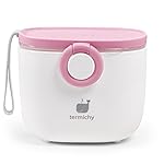 Termichy Baby Formula Dispenser, Portable Milk Powder Dispenser Container with Carry Handle and Scoop for Travel Outdoor Activities with Baby Infant, 8.8OZ, 0.55LB, 250g,500ml (Baby Pink)