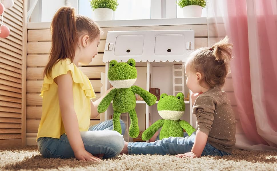 AlloFuu Kuscheltier Frosch Spielzeug, PlüSchtier Kuscheltier FröSche,Frosch Stofftier Gifts für Kinder Girlfriend