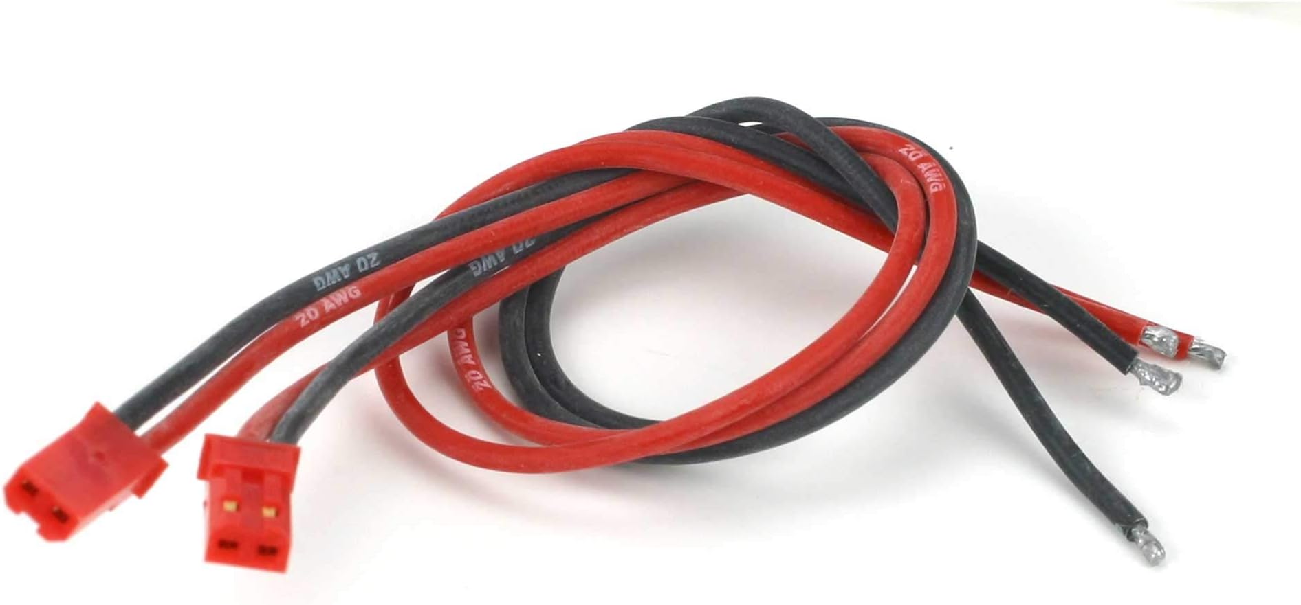 E-flite Connector with Lead: RCY Male, 20 AWG (2), EFLA242