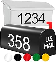 Vista 1 de Mailbox Decals Made In USA House Numbers For Mailbox Available In Standard And Reflective Colors 3 4 or 5 inch Mailbox Numbers