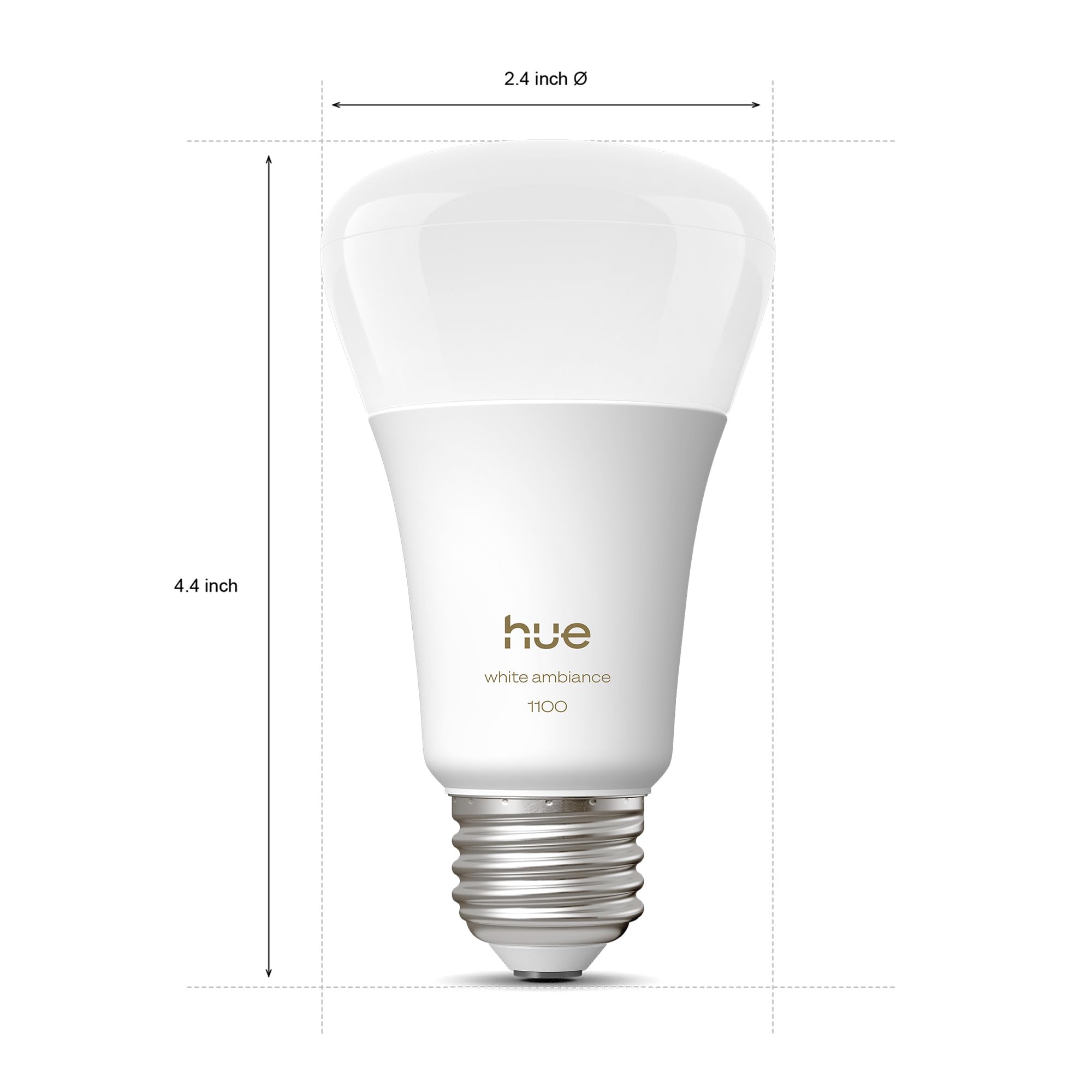 Hue Philips Smart LED A21 Bulb, White Ambiance, E26, 13.5W, Full