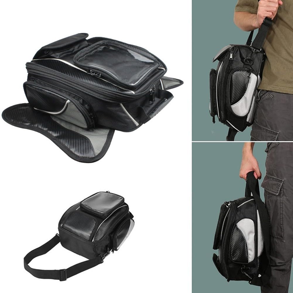 Sacoche de réservoir de moto avec écran tactile 6 5" et installation magnétique