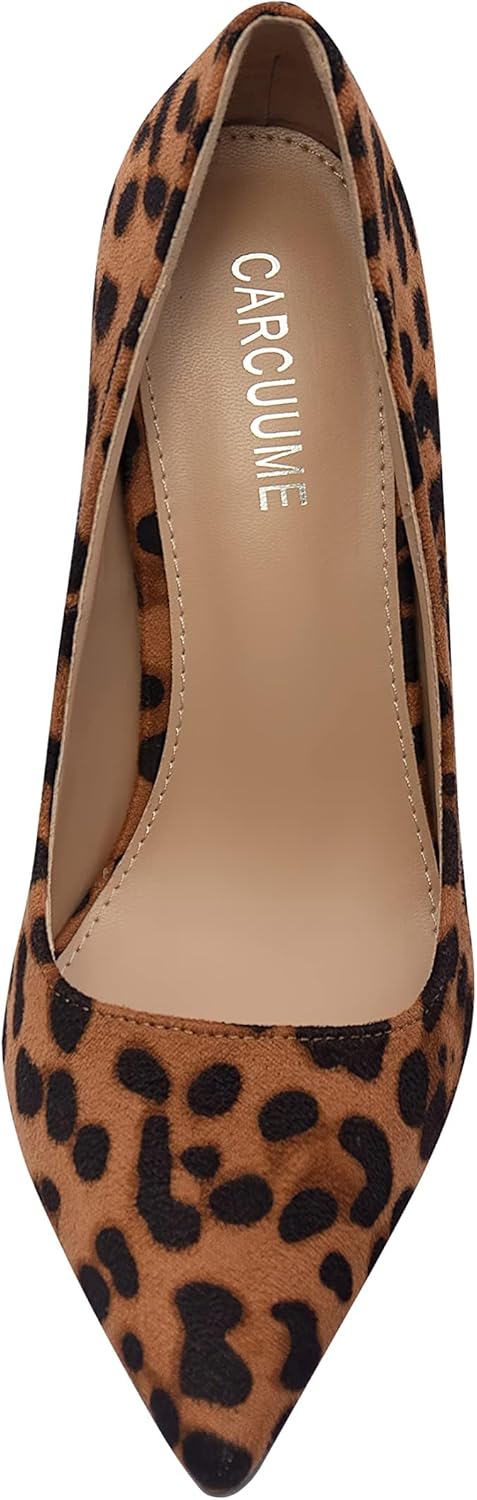 Women's Pumps Slip On High Heels with Pointed Toe 4.1 Inch Stiletto Bridal Party Dress Heels for Casual - Image 5