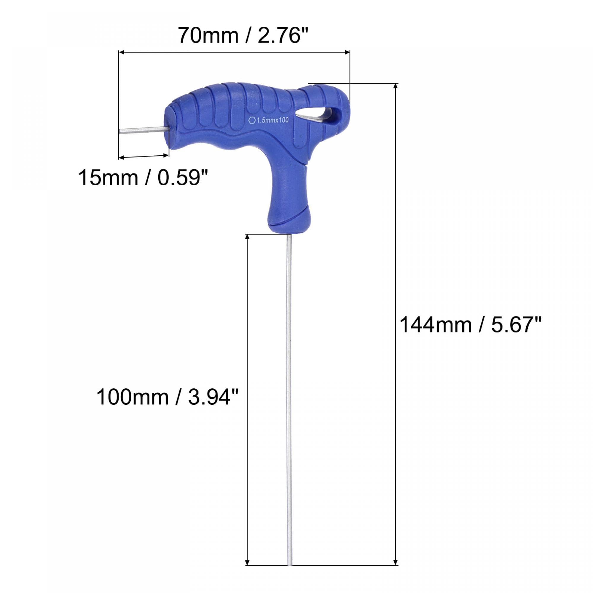 TOP-VIGOR 1Pcs 1.5mm Hex Key T-Handle - Image 2