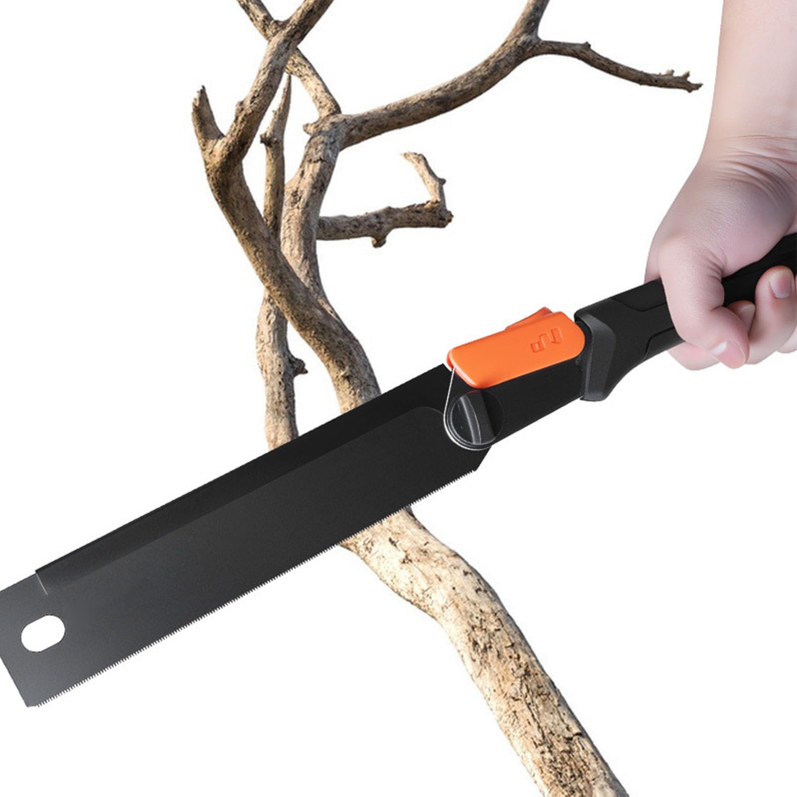 Scie d'élagage Pliante à la Main, scie à Main portative en Acier au Carbone SK5 avec 3 Lames pour la Coupe de Bois de Jardin extérieur