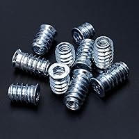 Vista 4 de 220 piezas de insertos roscados para madera, 1/4-0.787 x 0.394 in 0.591 in 0.787 in, 5/16-0.709 x 0.591 in 0.787 in, tuerca de inserción de tornillo