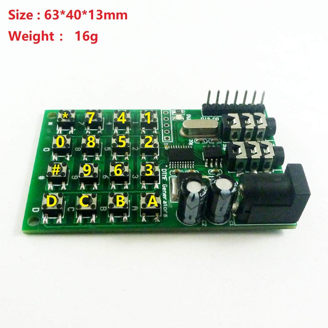 DTMF Generator Encoder Transmitter Module Dialing Keyboard MCU Control for PC Interphone Mobile Audio Smart Home (4)