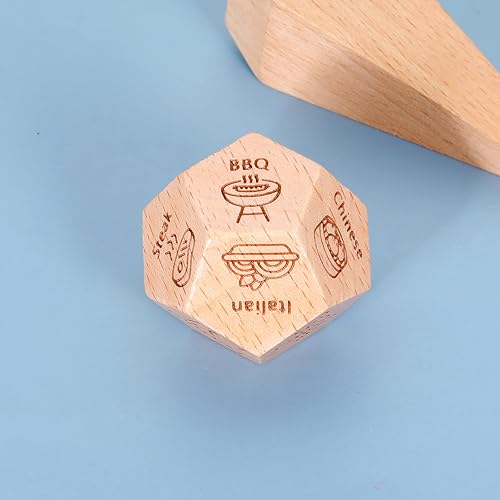 Miniatura 4 de Decisión de comida de madera, aniversario, Navidad, cita, noche, regalos para parejas, marido, esposa, novio, novia, regalos del día de San Valentín