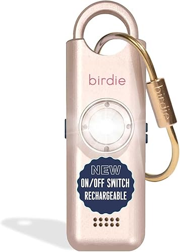 She's Birdie - La alarma de seguridad personal original para mujeres - Sirena fuerte, luz estroboscópica y llavero para defensa personal -