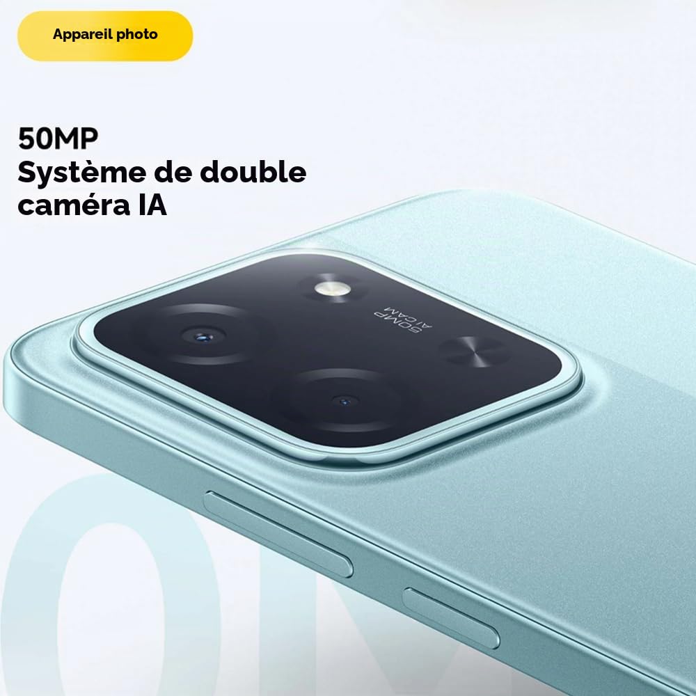 XIAOMI POCO C85, Smartphone 8+256 Go, écran 6,9 Pouces 120 Hz, Design 7,99 mm, MediaTek Helio G81-Ultra Octa-Core, Double caméra 50 MP avec IA, 6000 mAh, Noir (avec Chargeur Inclus