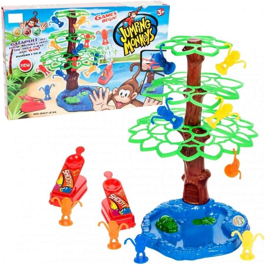 Jumping Monkeys - Great Catapult Action Game Monkeys Game Slingshot Monkey Game Family Game Party Game Skill Game with High Fun Factor