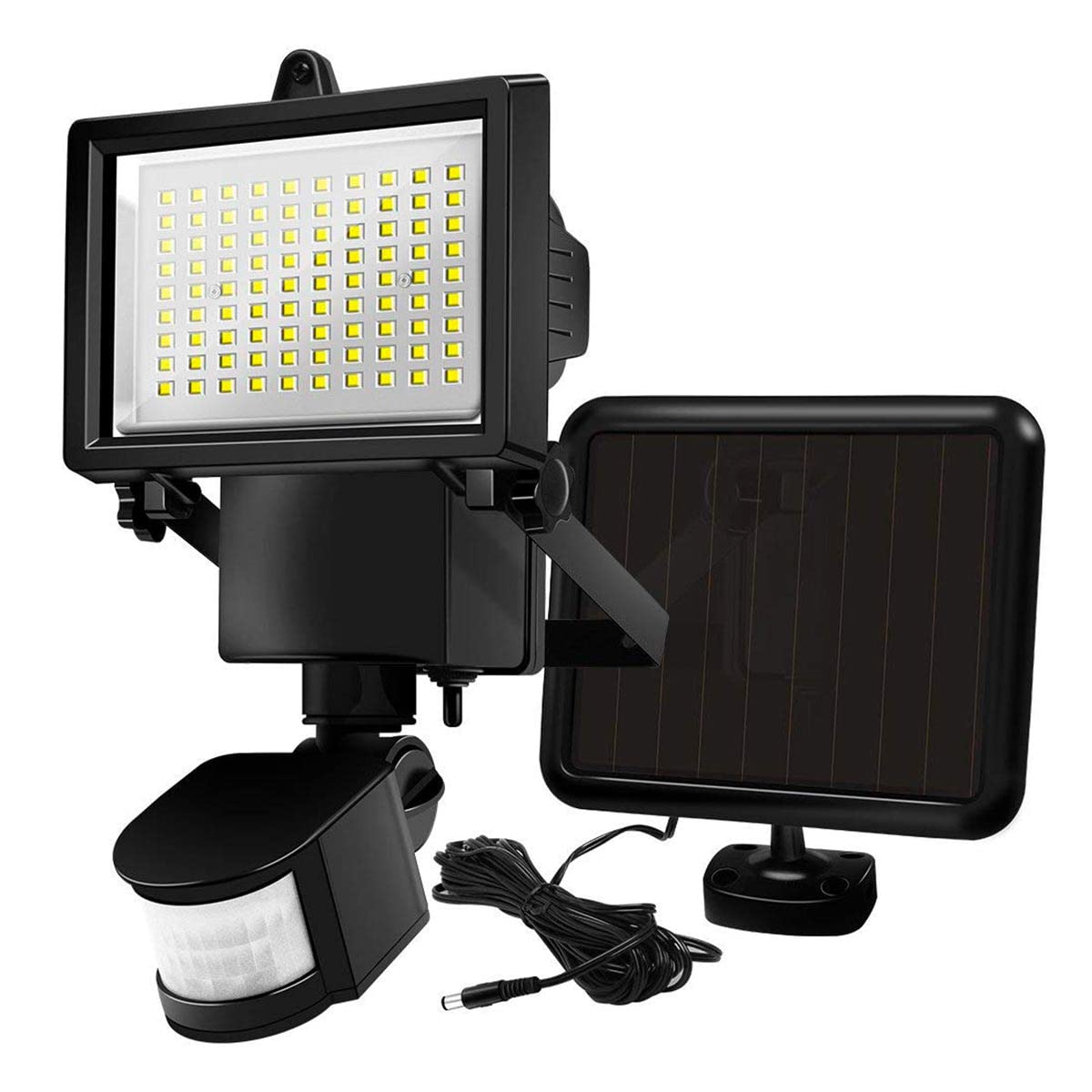 LUMI JARDIN Reflektor solarny z czujnikiem 1000LM COOPER BLACK