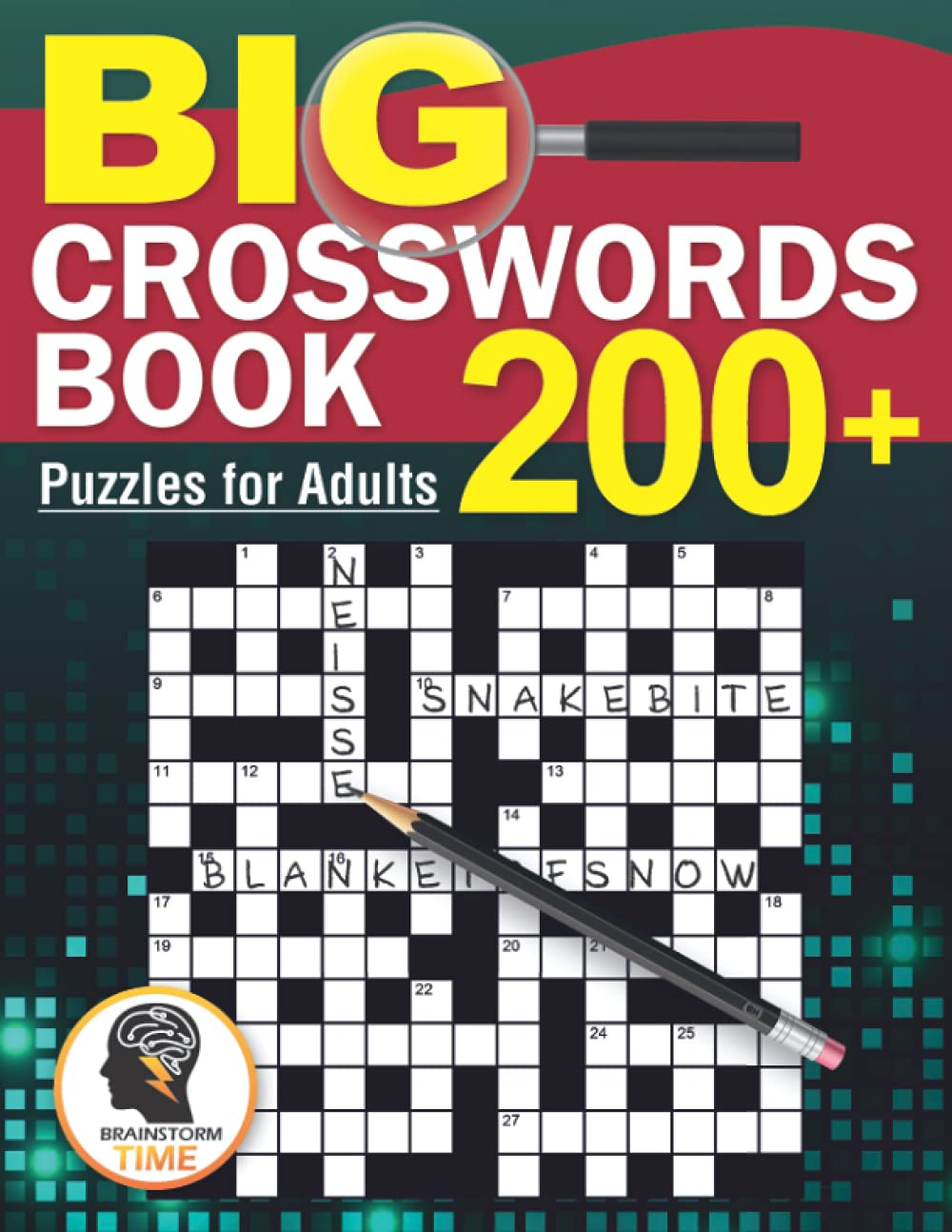 Big Crosswords Book: 200+ Puzzles for Adults: 7