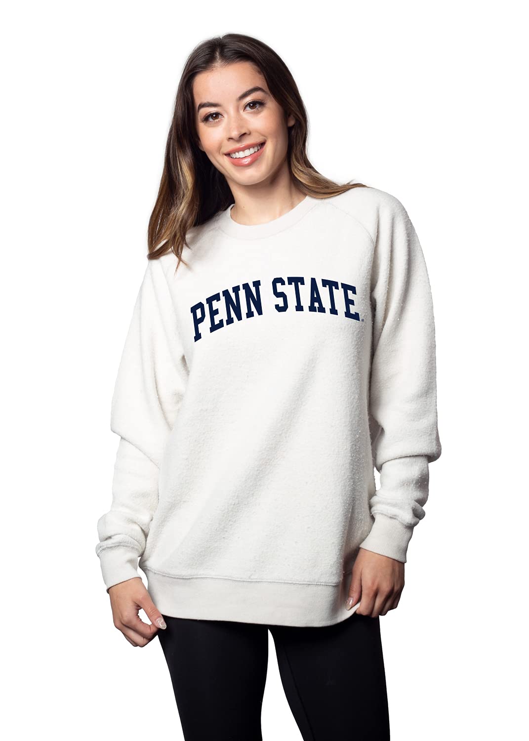 chicka-d Women's Standard Home Base Crew, White, Large