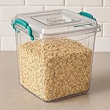 Best House | Plastic Storage Box with Clips & Lids | Size: 10L (L:26cm W:26cm H:26.2 cm)| Set of 2 | Square Shape |Stackable Clear Multipurpose Home Office Kitchen Tools Crafts (MEDIUM Size) - Image 3