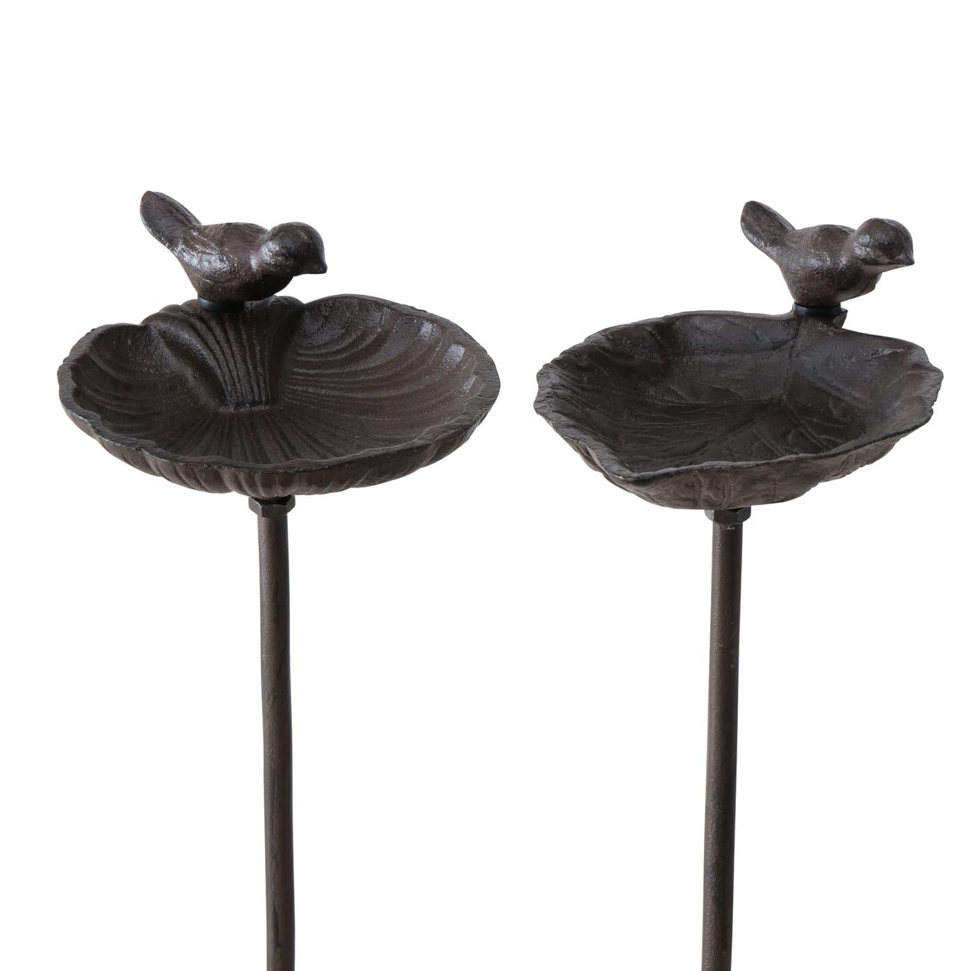 Boltze Karla poidło dla ptaków, 1 sztuka, 2-krotnie sortowane, 20 cm x 14 cm x 98 cm, żeliwo, odporne na rdzę, do karmienia ptaków, drążek ogrodowy