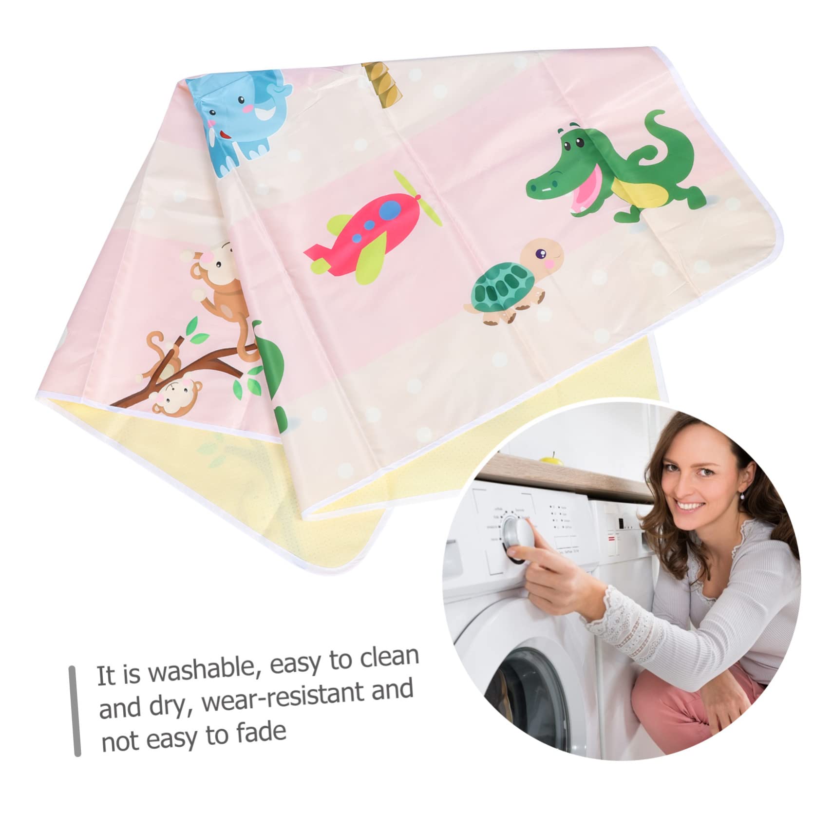 Toddmomy Tapis Anti-éclaboussures à Motifs Protection pour Sols sous Chaise Haute Imperméable Et Antidérapant