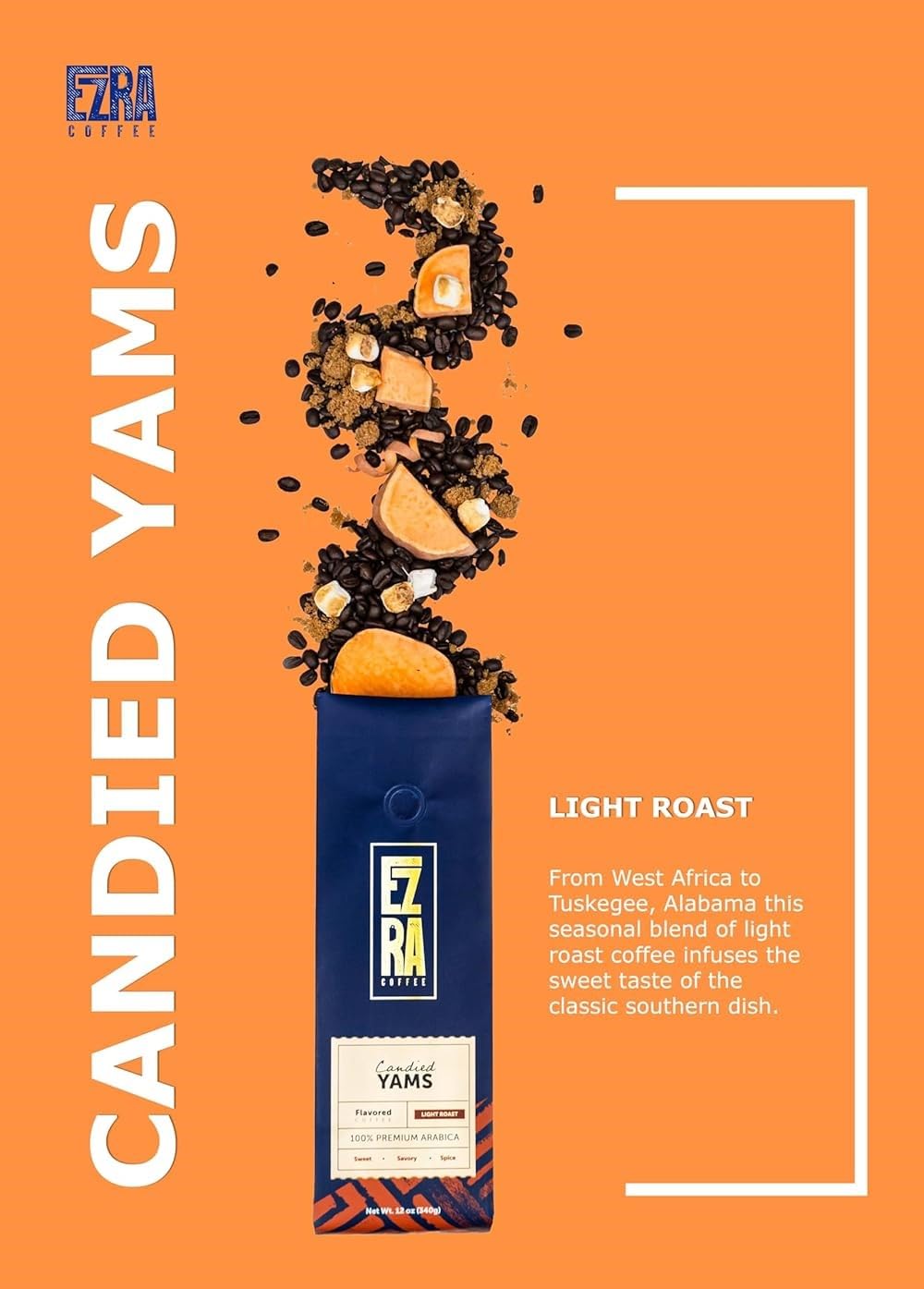Candied Yams, Light Roast Ground Coffee - 12 ounce