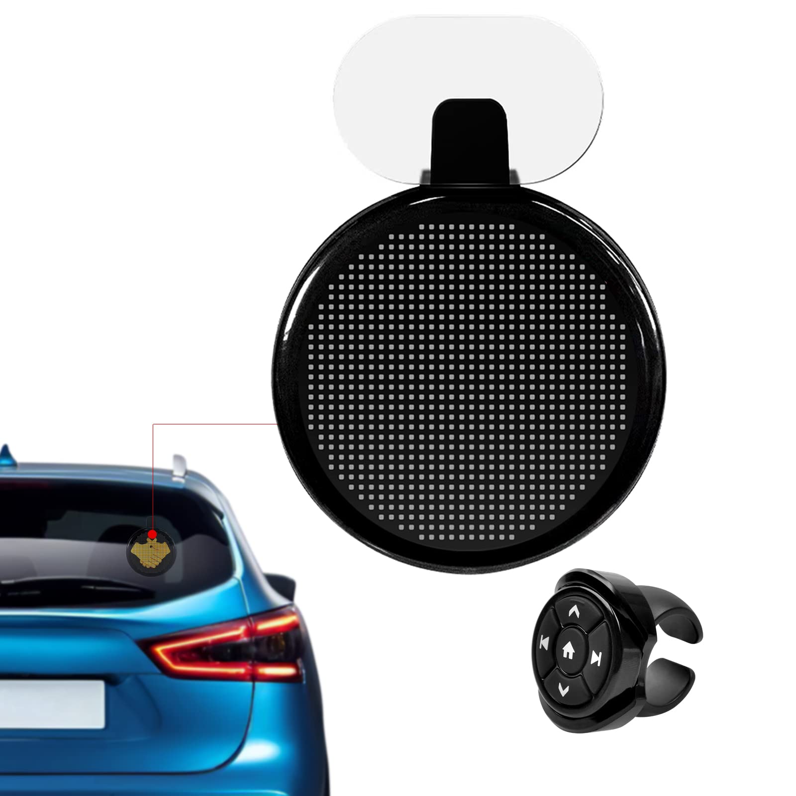 Near Me Programmable LED Car Window Sign - 23x4 Inch Flexible Display ...