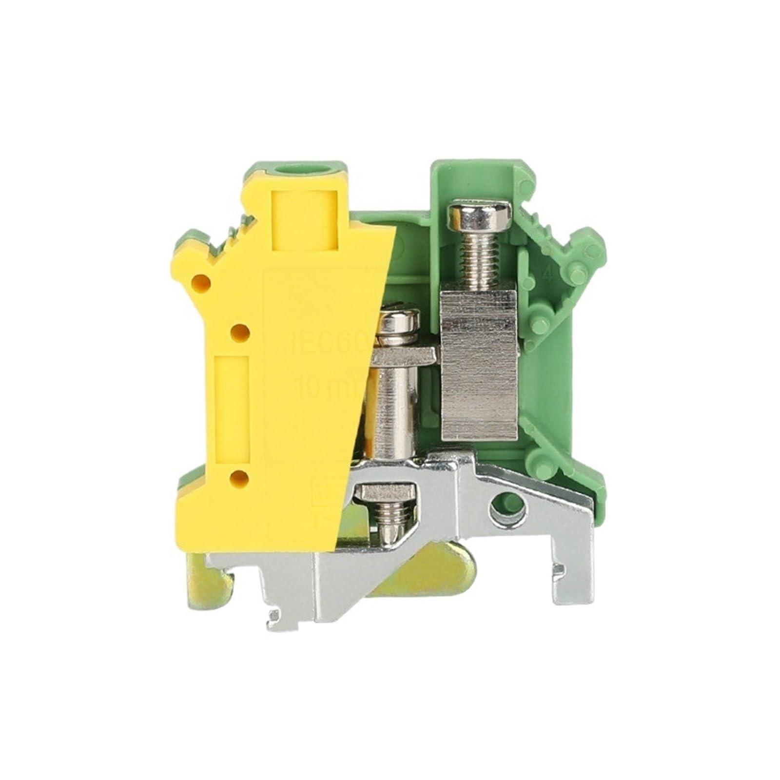 USLKG10N Morsettiera modulare a vite for messa a terra for connettori for binari conduttori UK-10N da 10 mm²(10 pcs)