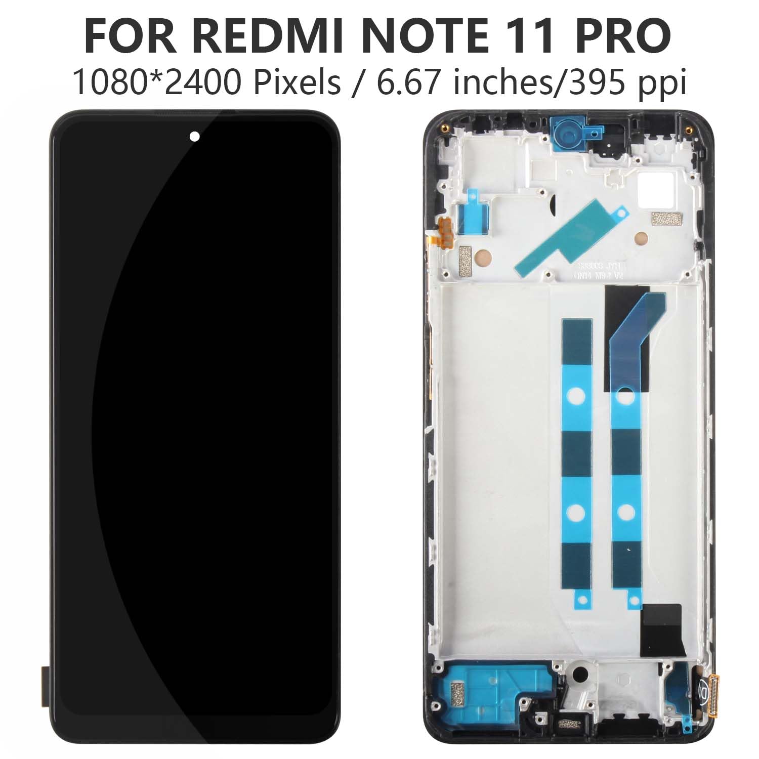 redmi note11 2台 6.6 Inch Black For Xiaomi Redmi Note 11 5G Note 11S 5G Note