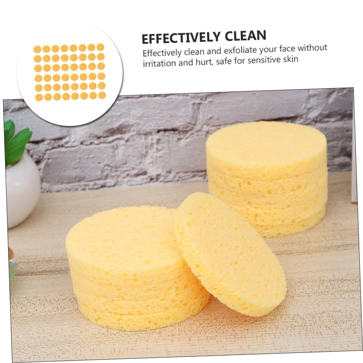 Beavorty 100stücke Gesichtsreinigungsschwämme Weiche Wiederverwendbare Make-up Pads Für Sanfte Gesichtsreinigung Und Abschminken Für Mit Hydratisierender