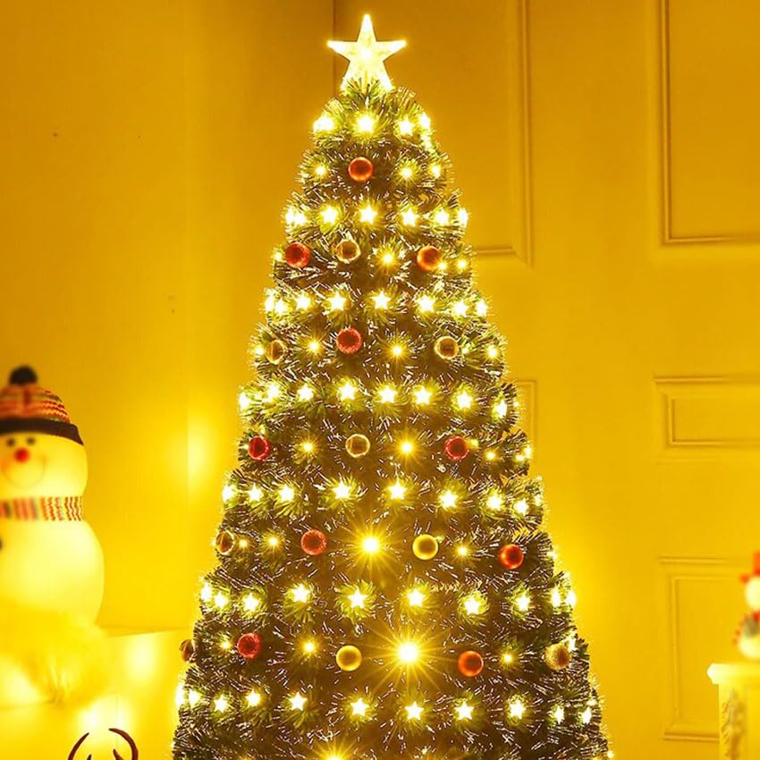 levitantes árbol de navidad - árbol de 60 cm con fibra óptica de baja tensión en blanco cálido, ideal para decorar espacios. *